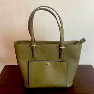 Olive Green Jet Set bag